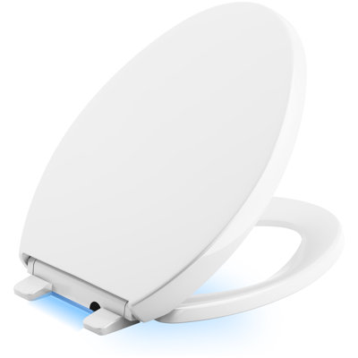 Reveal Nightlight Quiet-Close with Grip-Tight Elongated-Front Toilet Seat