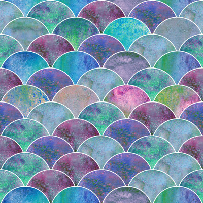 "Folake Fish Scale" sur toile par Olga_Z, impression