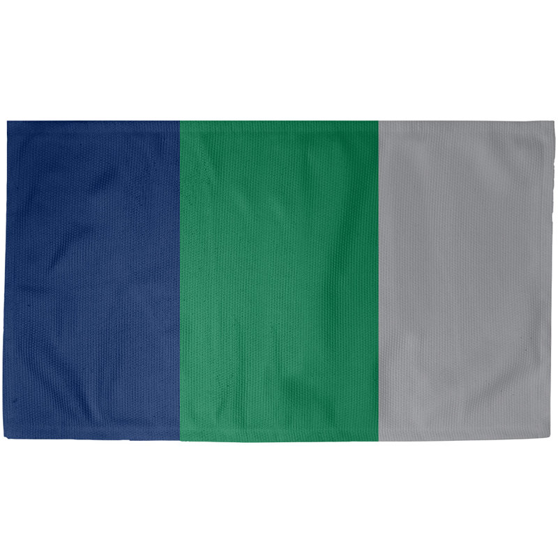 Vert tissé à plat, Rectangle 5 pi x 7 pi, Non