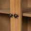Armoire noire spacieuse avec 2 portes et 7 tiroirs pour le salon et la salle à manger, parfaite pour le rangement et l'organisation.-701121830