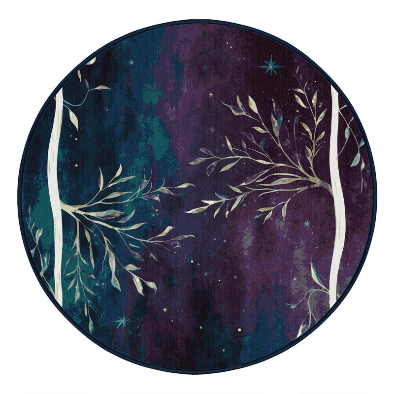 Cosmic Bloom Rug, Round 8'