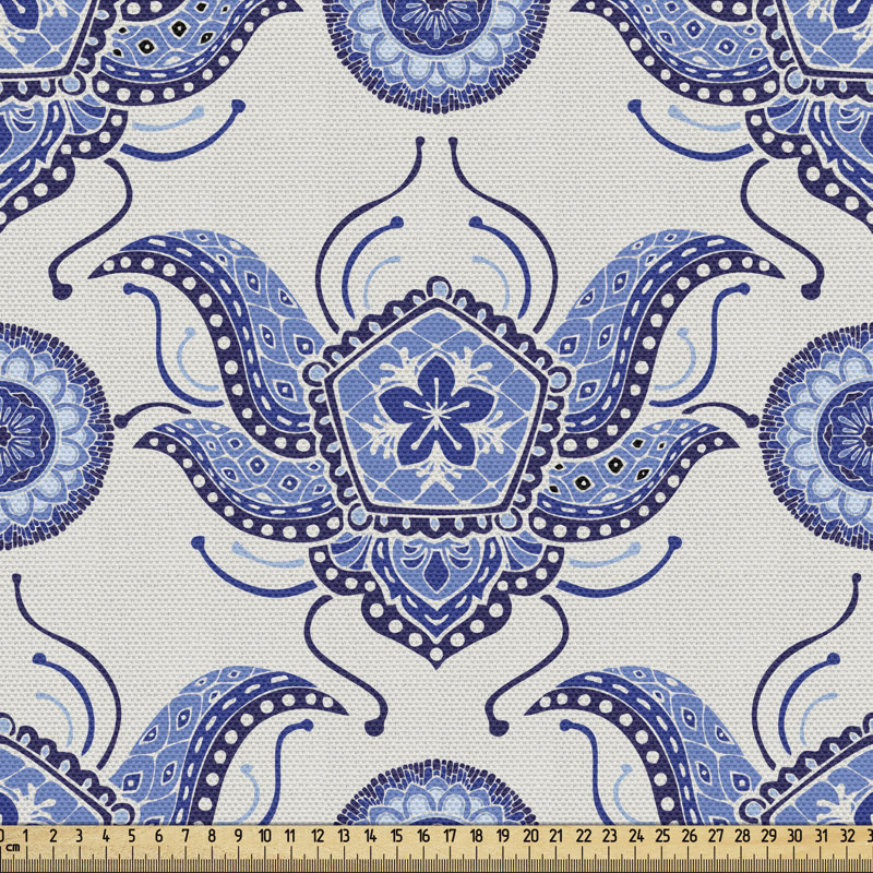 Tissu oriental antique, l 58 po x L 180 po