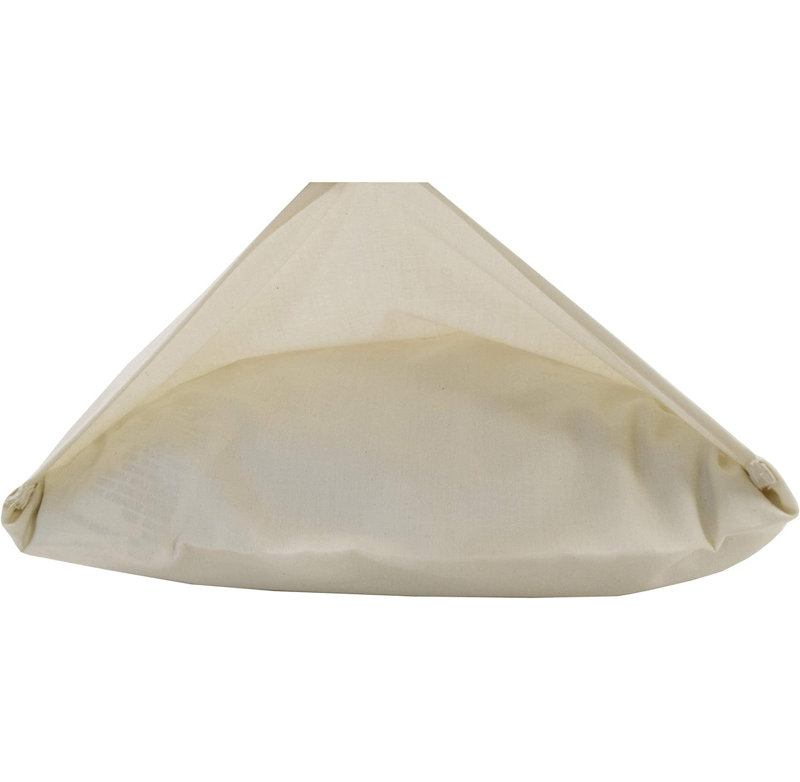 Coussin en coton biologique avec taie d'oreiller - Coussin doux rembourré en kapok biologique avec protection lavable hypoallergénique, 20 po x 36 po