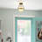 Modern Black Globe Semi Flush Ceiling Light-108792195
