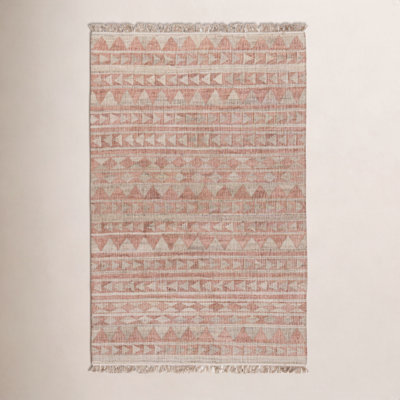 Walter Terracotta Natural Hand-Woven Geometric Rug