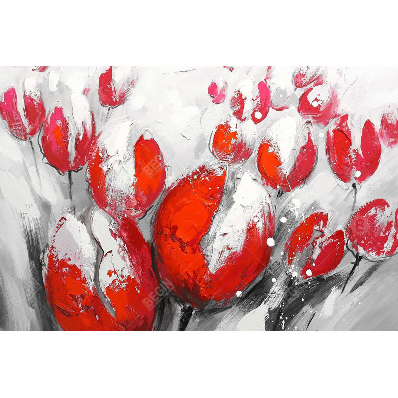 «Red Tulips» sur toile