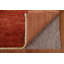 Tapis orange en laine noué à la main de conception unique 5 pi 7 po x 7 pi 11 po Newly Allyssa