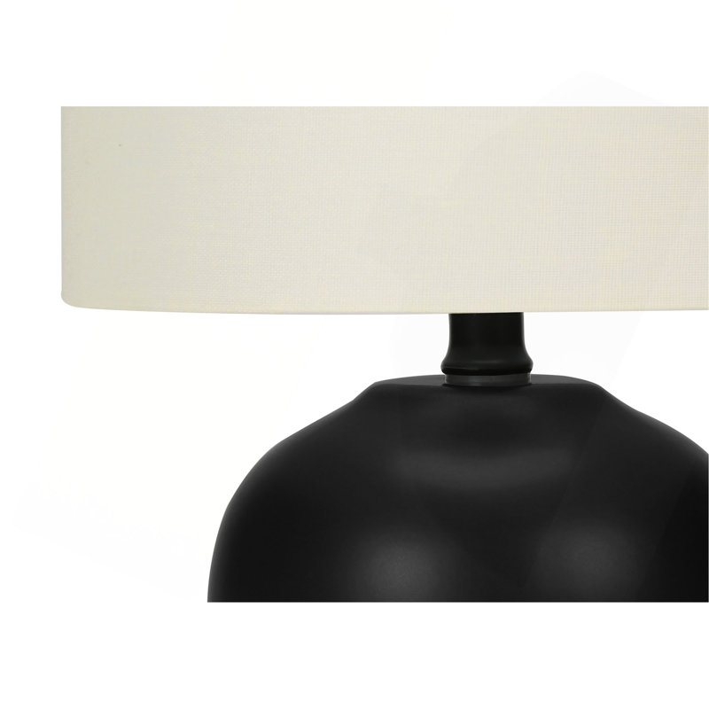 Lighting, 17 po, lampe de table, céramique, abat-jour, transitionnel