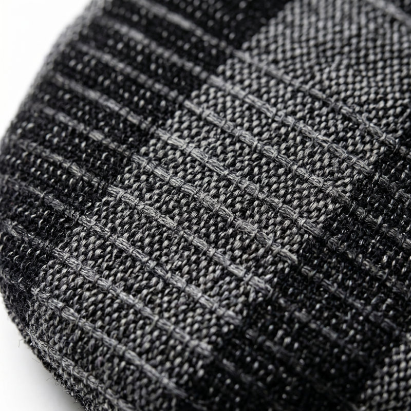 CENA Lot de 2 gants de cuisine noirs tissés avec poignée en silicone, gants de cuisine en coton résistant à la chaleur de 33 cm pour la cuisson et la pâtisserie