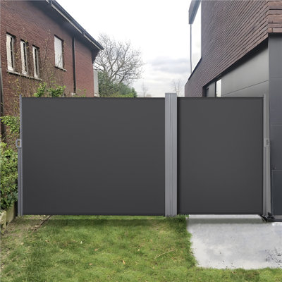 Auvent de terrasse rétractable double 236,5 po