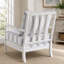 Élégante chaise d'appoint rembourrée avec motif à rayures classique
