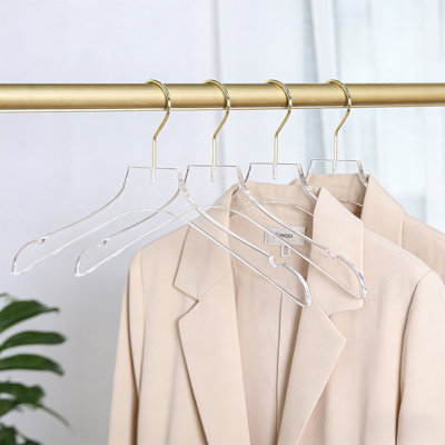 Paquet de 45 cintres robustes, idéal pour les robes, pantalons, costumes, vestes et autres vêtements lourds, solution de rangement pour garde-robe peu encombrante