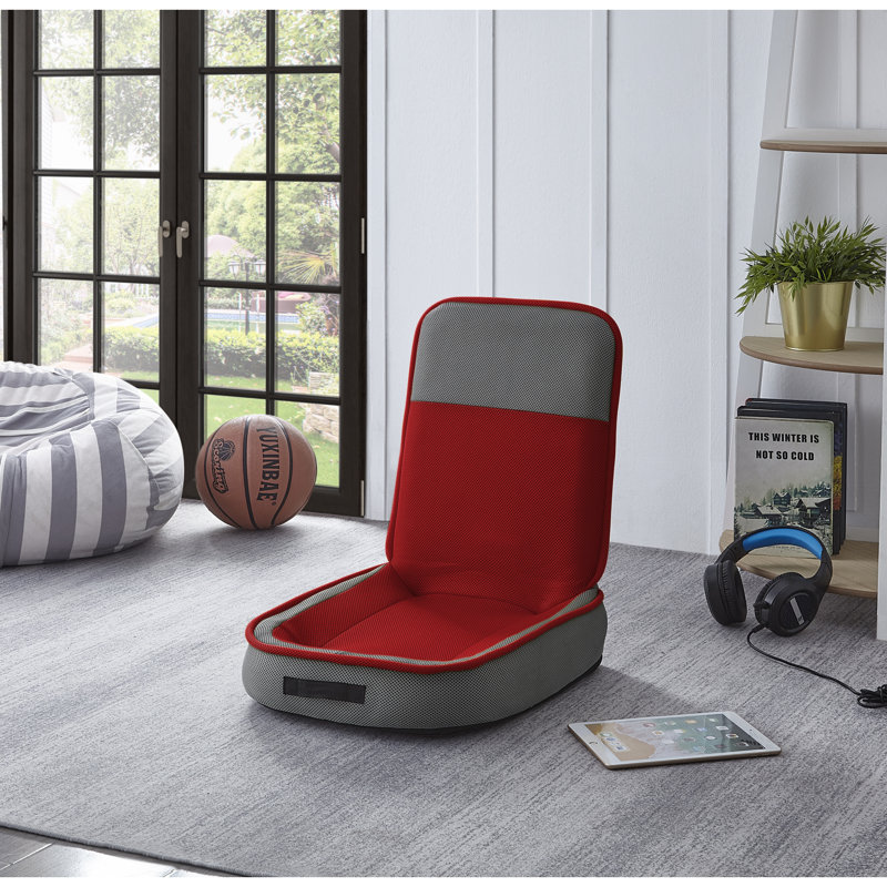 Loungie Ergonomic Floor Game Chair, Red