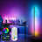 Black Rgb Corner Floor Lamp – Smart Led Light With App/remote Control, Music Sync & 16m+ Colors/300+ Effects, Dimmable For Game Room/bedroom/living Room/party Home Decor