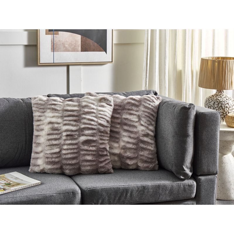 Stanelli Square Cushion, Light Grey