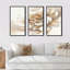 Blooming Beige Floral Design I - 3 pièces, reproduction sur toile-87919279-87919278