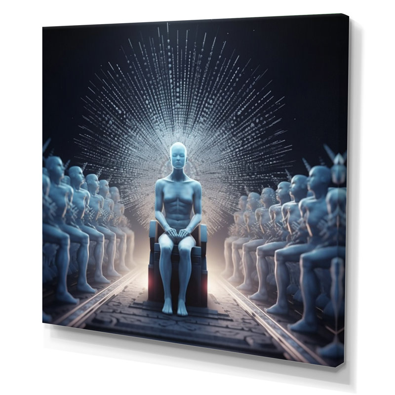 Conscience de l'intelligence artificielle - impression, H 24 po x l 24 po x P 1 po, Toile tendue