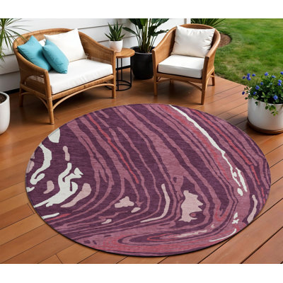 Tapis rond 8 po bourgogne