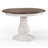 Laura- May Round Extendable Solid Wood Pedestal Dining Table – Seats 4-6, 18" Takeout Leaf-281886302