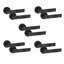 5 Pairs Modern Nova Design Premium Door Handles on Round Rose