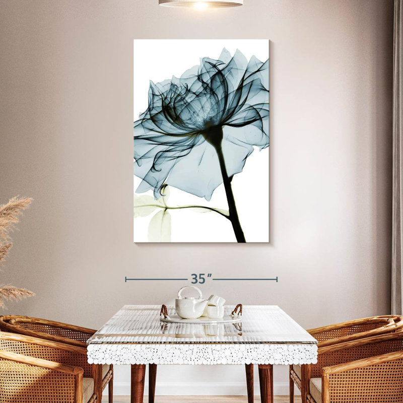 Harnek Blue Rose, 48" H x 32" W