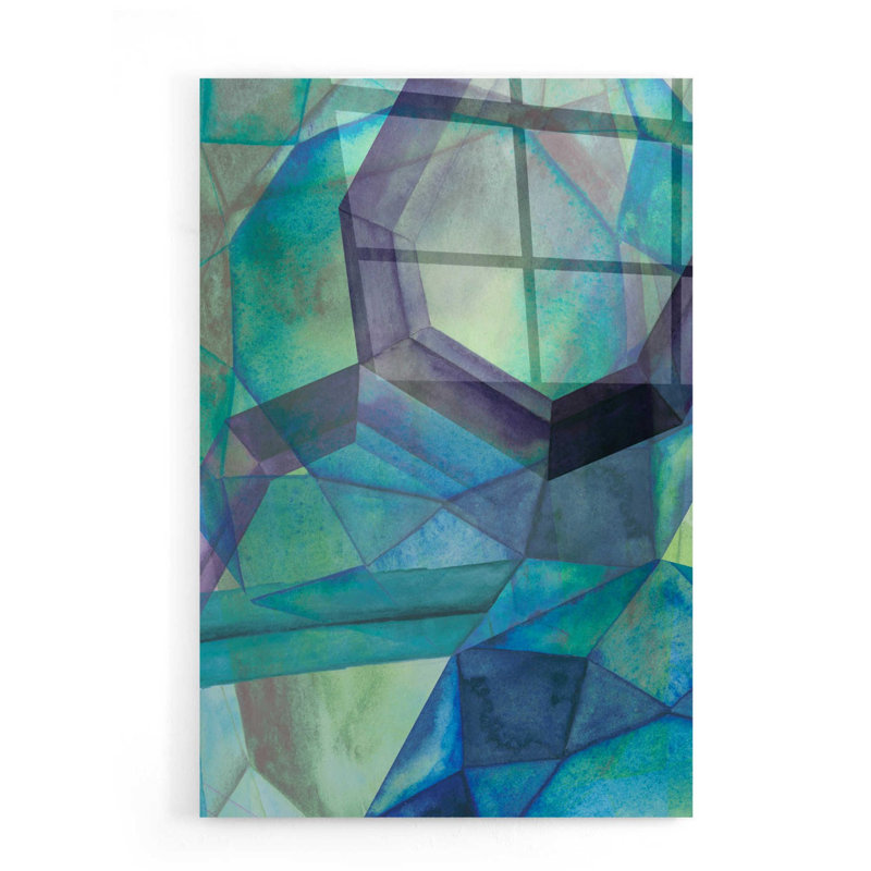 «Gemstones III» par Grace Popp, art mural en verre acrylique, H 24 po x l 16 po x P 0,2 po