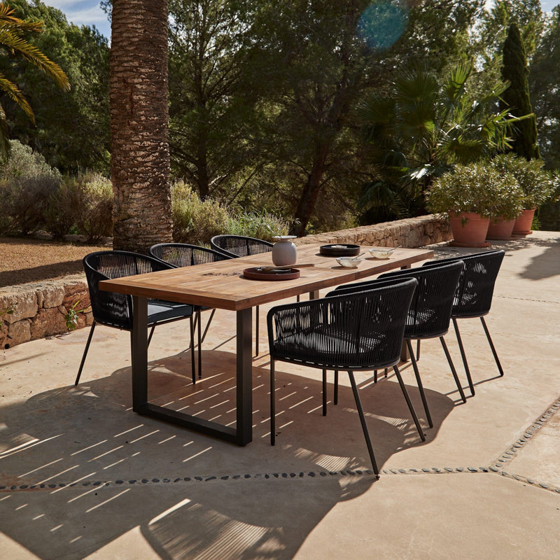 Fabiano 6 - Person 235 Long, Black,  75cm H X 82cm W X 235cm D, Grey