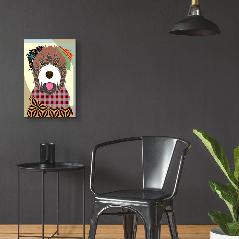 "Bouvier des Flandres" par Lanre Adefioyue, H 24 po x l 16 po
