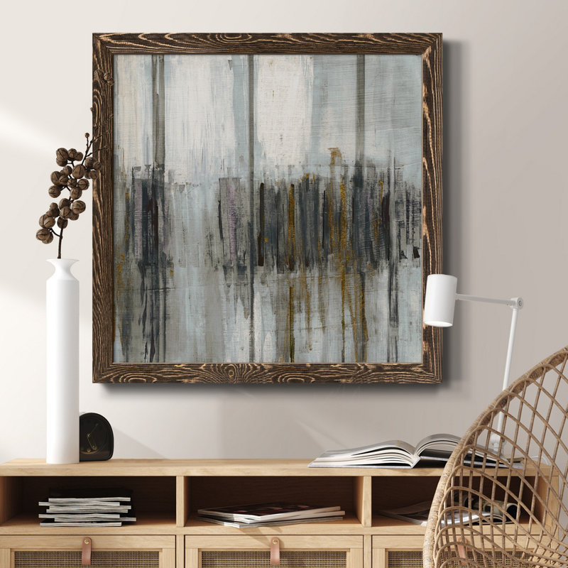 Baiser - cadre photo, impression sur toile, Cadre noyer, H 31,5 po x l 31,5 po x P 1,5 po
