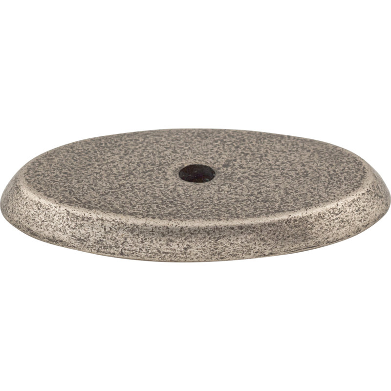 Aspen Oval  Backplate, 1.75" H x 1" W x 0.19" D, Silicon Bronze Light