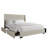 Full Platform Bed with Storage Grey Velvet-374574623-374574619