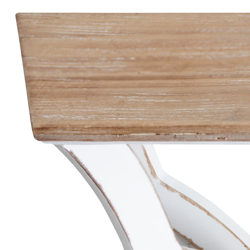 Tablette décorative en bois massif 2 pièces Hector