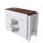 Kalel Kitchen Island with Extendable Table, Storage & Power Outlet