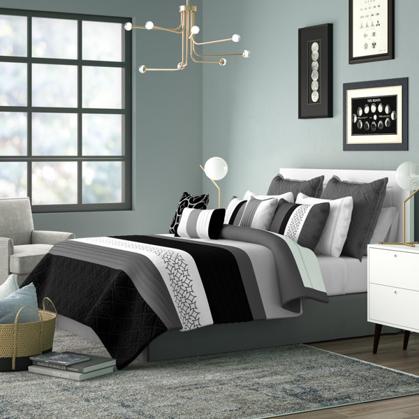 Black N White Bedding - Wayfair Canada