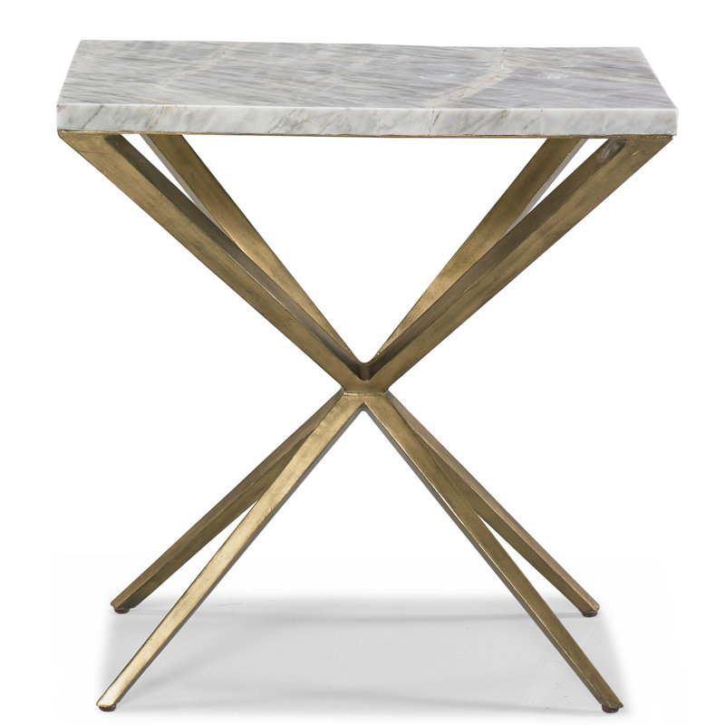 Centurion 100% Marble Pedestal End Table