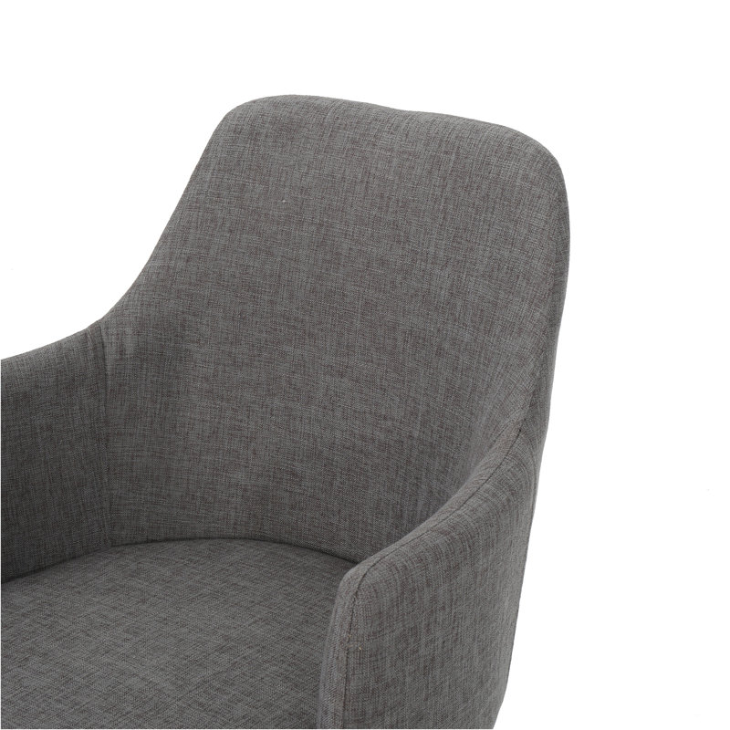 Chaise rembourrée Joshua, Gris clair