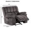 Fauteuil inclinable et oscillant de style transitionnel-1388901957