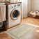 Floral Machine Washable Area Rug