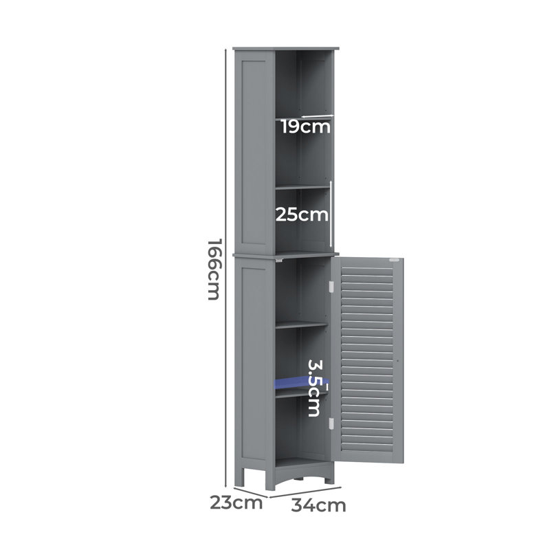 Wall Mounted Required Bathroom Cabinet, Grey