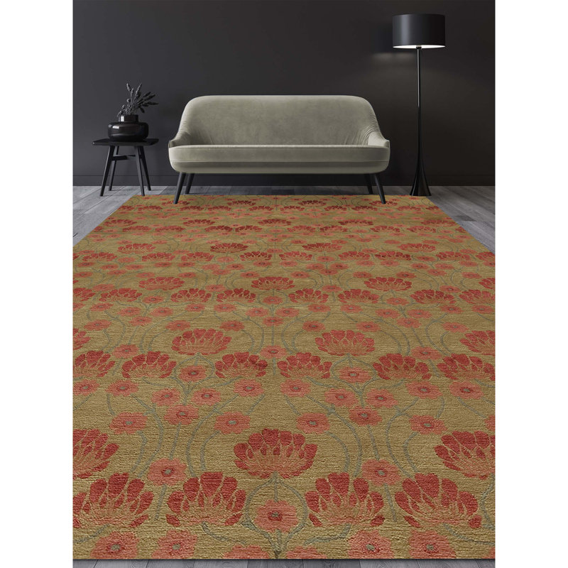 Floral Area Rug, Rectangle 4' x 6'