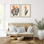  Art moderne sur toile encadrée, "Modern Tulip Flower No. 1 & 2" par Nktn
