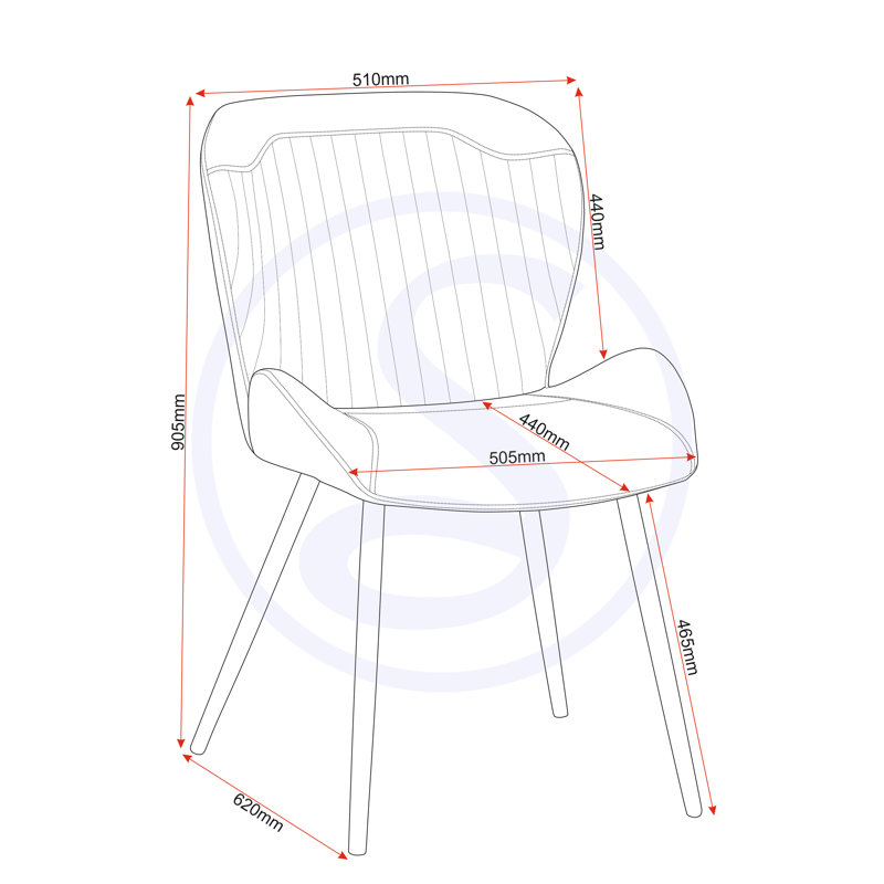 Alexsandra Dining Chair, Grey