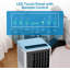 Ensemble de 2 climatiseurs portatifs ultra silencieux 8 000 BTU - 3 en 1, déshumidificateur et ventilateur - Mode veille, télécommande, ensemble de fenêtre, roulettes - Pièces froides jusqu'à 350 pieds carrés - Maison, bureau, chambre à coucher, paquet de 2
