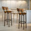 Valeriane 2PC Bar Stools with Backrest