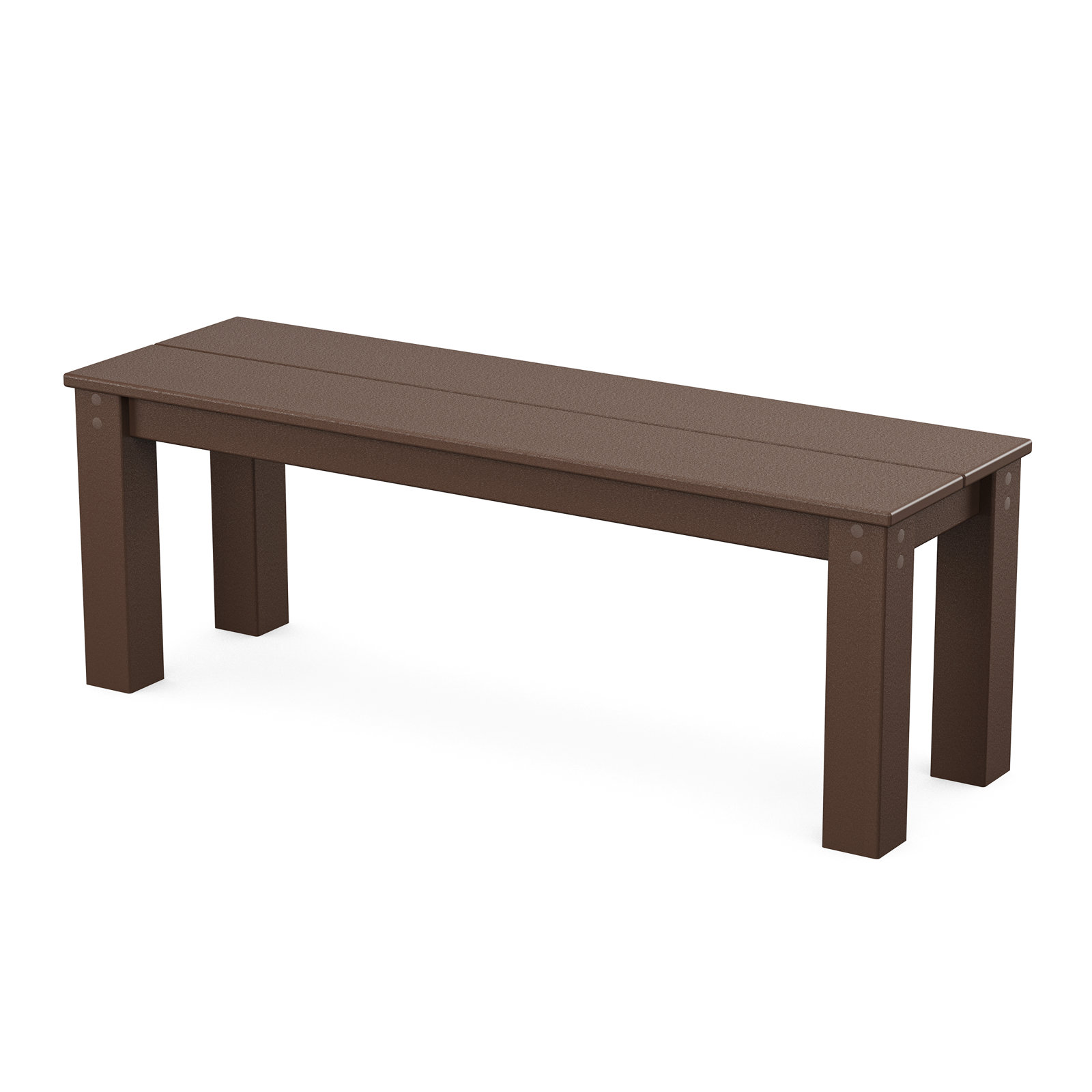 TREX Outdoors Parsons Outdoor Bench, Mahogany, 17" H x 48" W