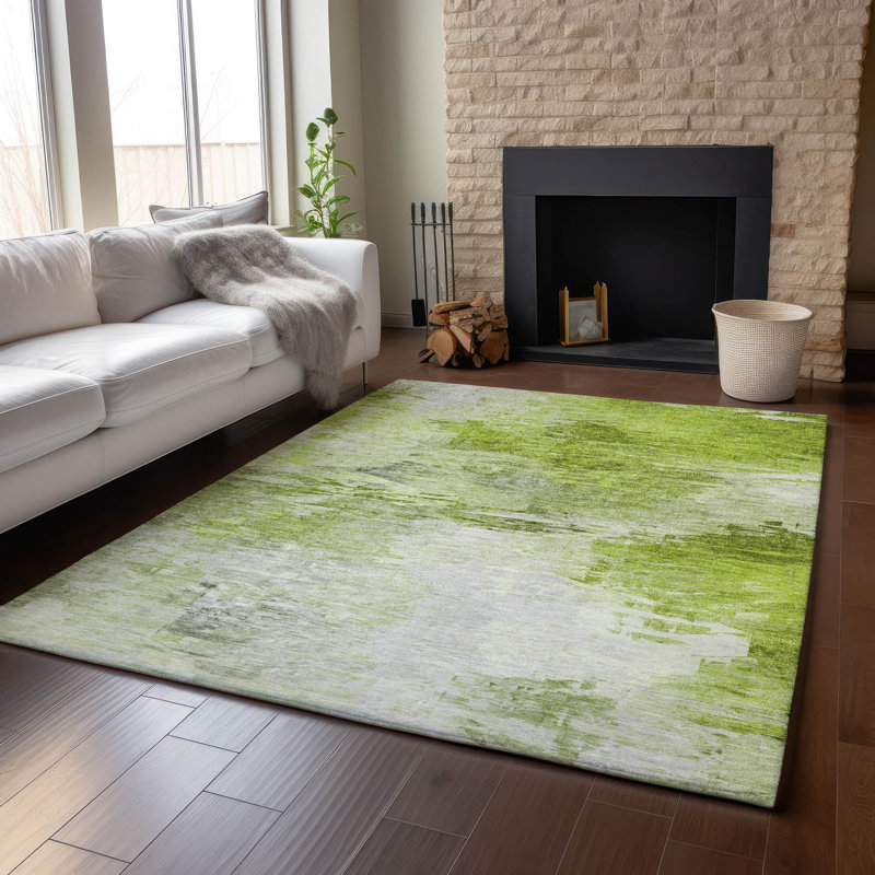 Tapis en aloès de qualité supérieure lavable à la machine Cerrito AMF595, Rectangle 5 pi x 7 pi 6 po