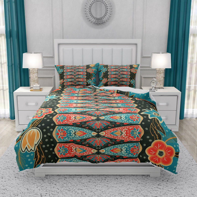 Abstract Duvet Cover, King Duvet Cover + 2 King Shams