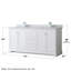 Ensemble de meuble-lavabo double 72 "avec miroir Avery-41604575-80212819