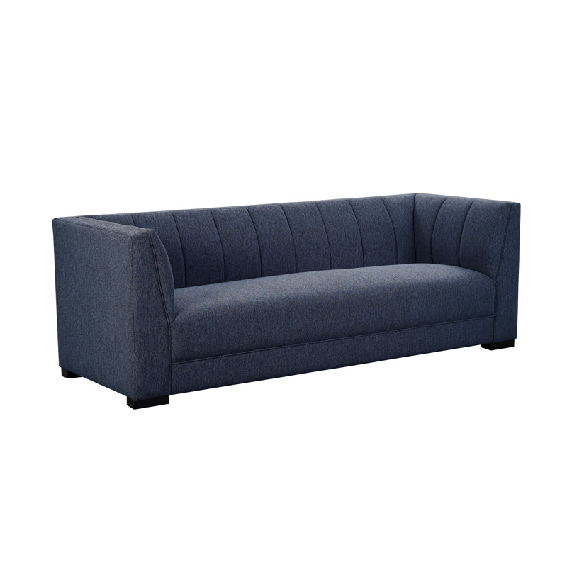 Canapé 91 po avec accoudoirs Sabatina, bleu