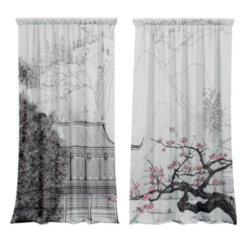 Blackout Curtain Panel Pair, 148 W x 400 D cm